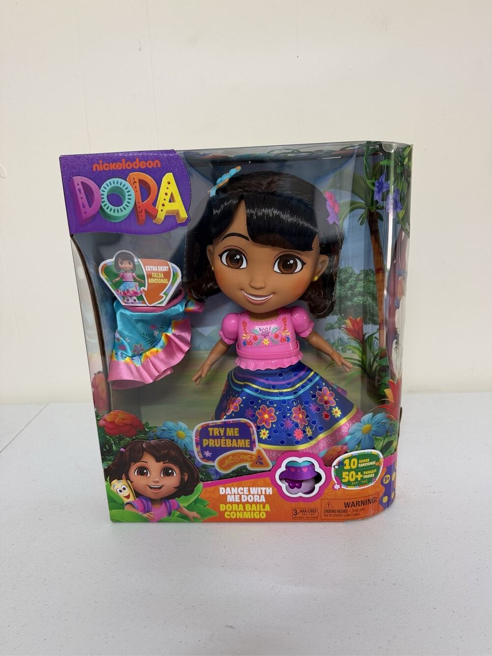 Nickelodeon Dance With Me Dora Interactive Doll 10 Songs 50+ Phrases